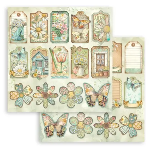 Stamperia Daisy Art paperilajitelma 6