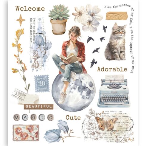 Stamperia Rub On Selection Secret Diary Assortment siirtokuvat 205 x 23 cm 6 kpl 3