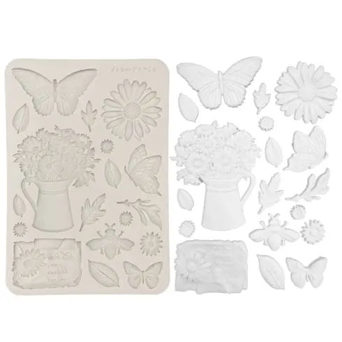 Stamperia – Daisy Art Daisy and Butterfly Silicon Mould muotti A5