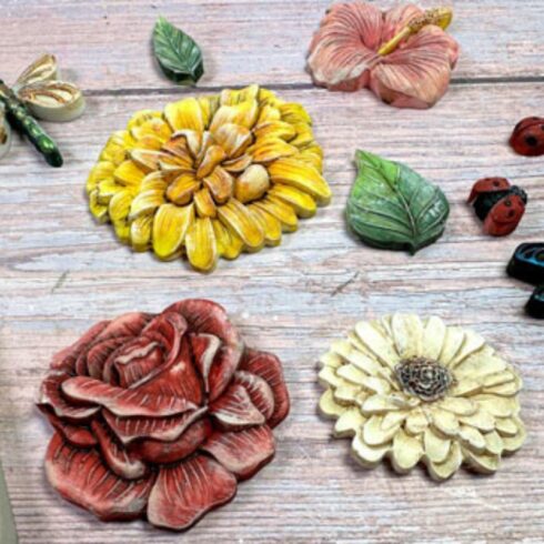 Stamperia – Secret Diary Butterflies and Flowers Silicon Mould muotti A5 1