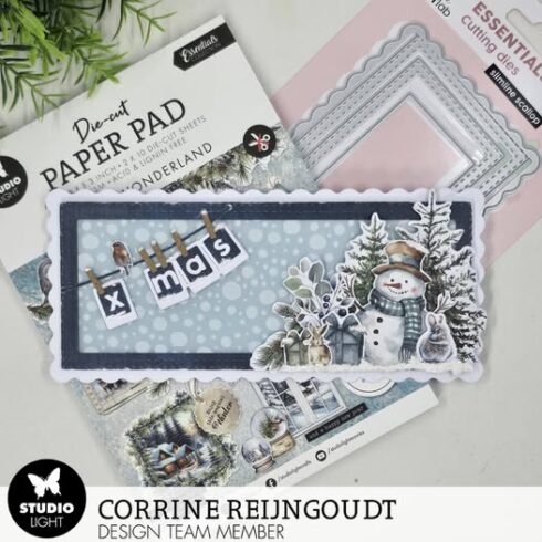 Studio Light – Vellum Snowflakes kohokuvioitu kuultopaperi A5 16 kpl