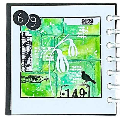 Tracy Evans stanssi Floral Cuts SNOWDROPS 1