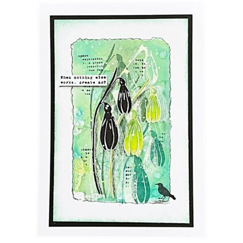 Tracy Evans stanssi Floral Cuts SNOWDROPS 3