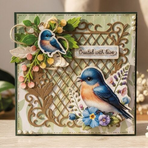 Berries Beauties Whispers of Nature Blue 3D arkki