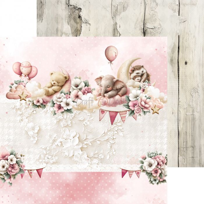 Craft O’Clock – Baby Girl Universe paperilajitelma 20 x 20 cm - Image 2