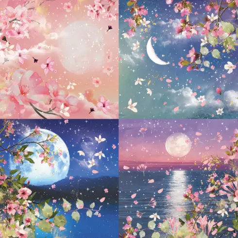 Crafters Companion Lunar Blooms Pearl paperilehtio 9