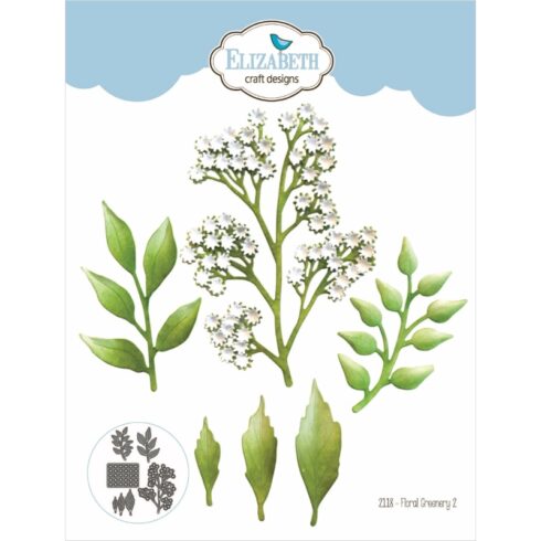 Elizabeth Craft Designs stanssi – FLORAL GREENERY 2