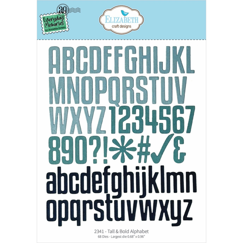 Elizabeth Craft Designs stanssi – TALL & BOLD ALPHABET