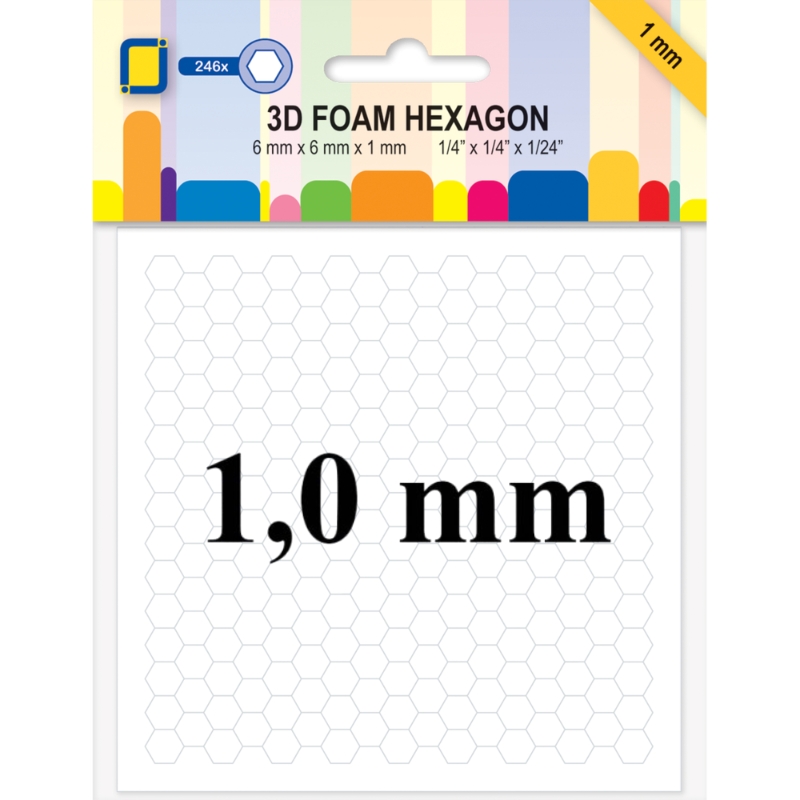 JEJE 3D Foam Hexagon Tarrapalat 1,0 mm