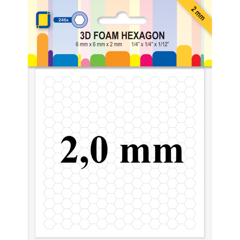JEJE 3D Foam Hexagon Tarrapalat 2,0 mm