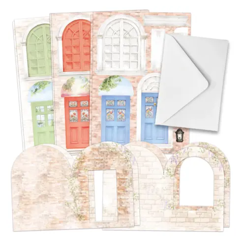 Katy Sue Designs Card Making Kit Floral Windows Doors Korttipakkaus 1