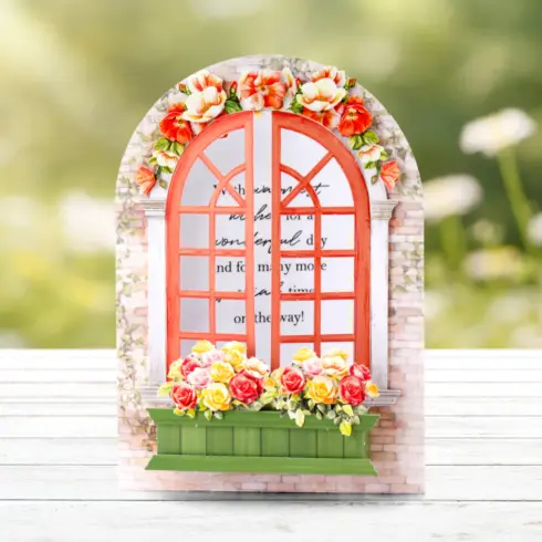 Katy Sue Designs Card Making Kit Floral Windows Doors Korttipakkaus 10