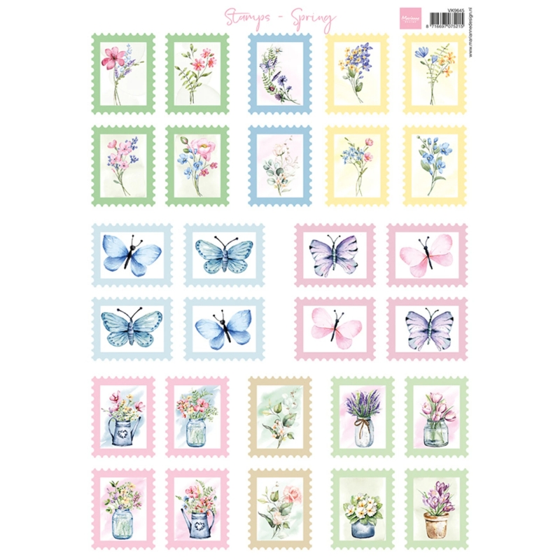 Marianne Design Stamps Spring korttikuvat (28 kpl)