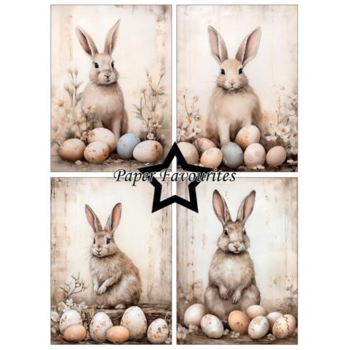 Paper Favourites Easter Bunny paperilajitelma A6 2