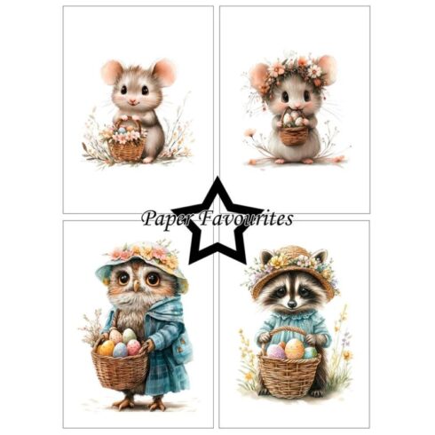 Paper Favourites Easter Friends paperilajitelma A6 1