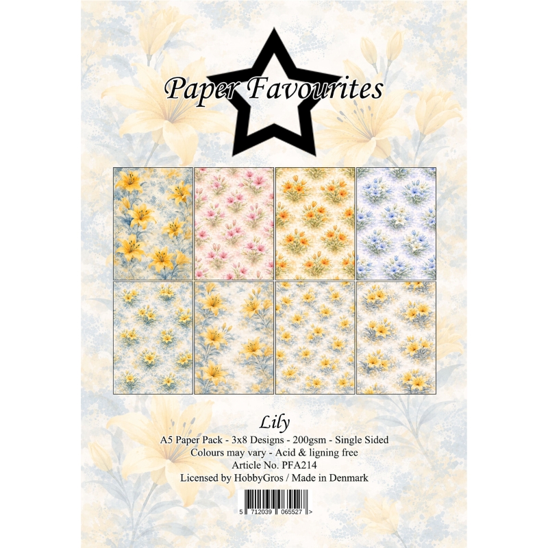 Paper Favourites Lily paperilajitelma A5