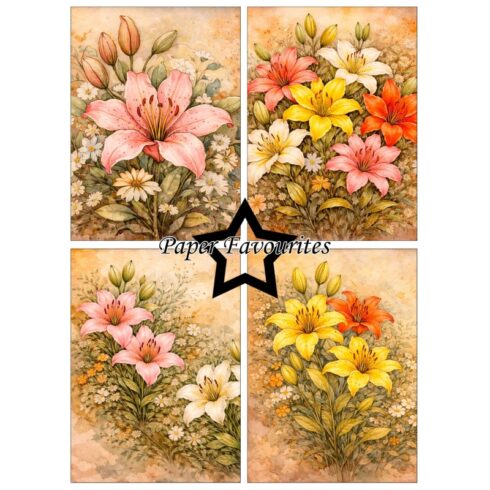Paper Favourites Lily paperilajitelma A6 1