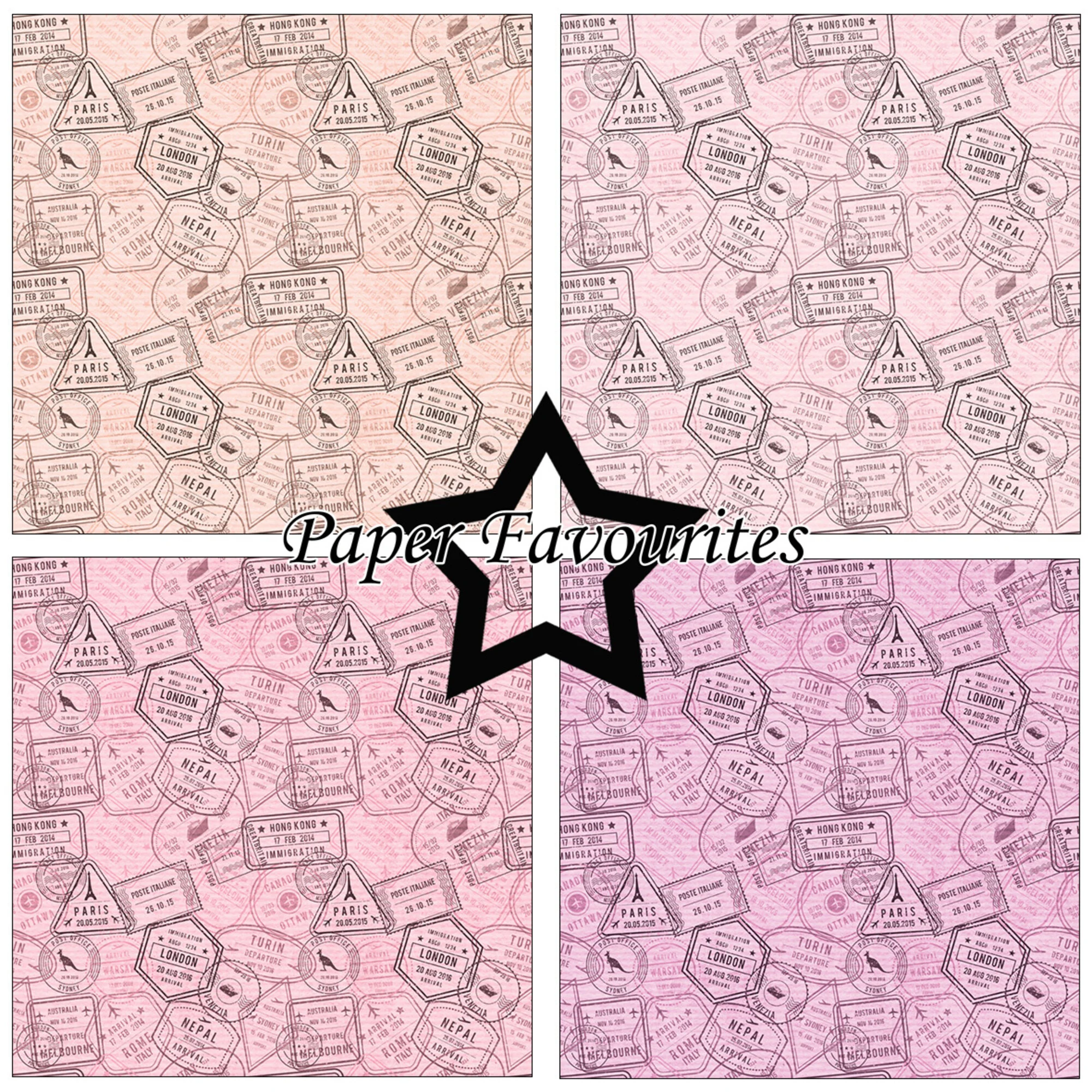 Paper Favourites – Postage Stamp 1 paperilajitelma 15 x 15 cm - Image 3