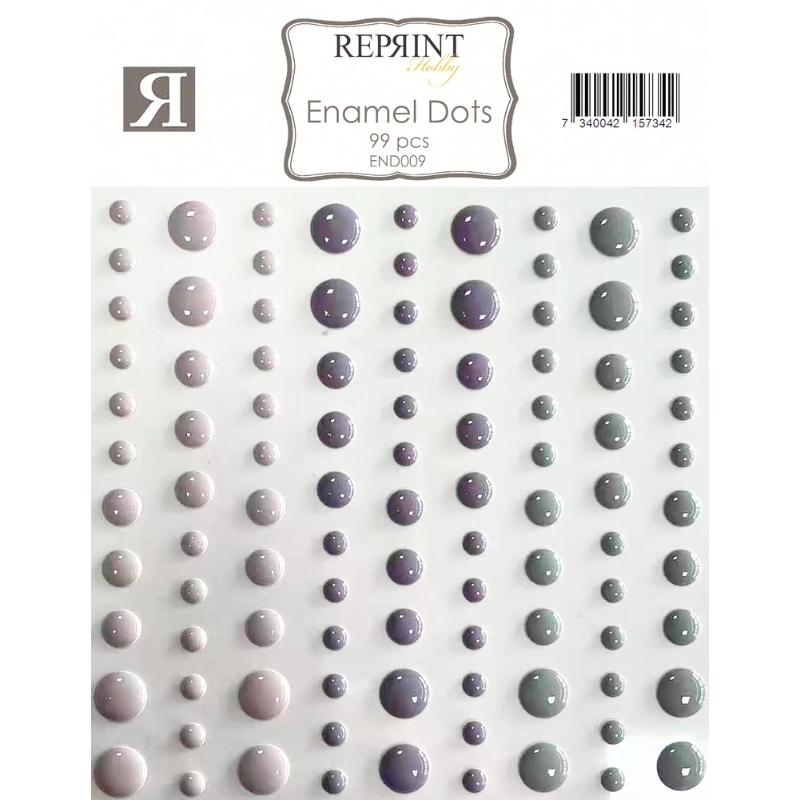 Reprint – Enamel Dots Timeless puolihelmi 3D-tarra