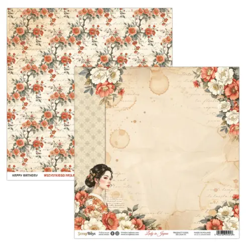 ScrapBoys Lady in Japan paperilehtio1