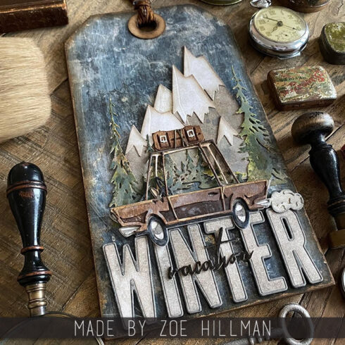 Sizzix Tim Holtz Thinlits HANDWRITTEN VACATION stanssi1
