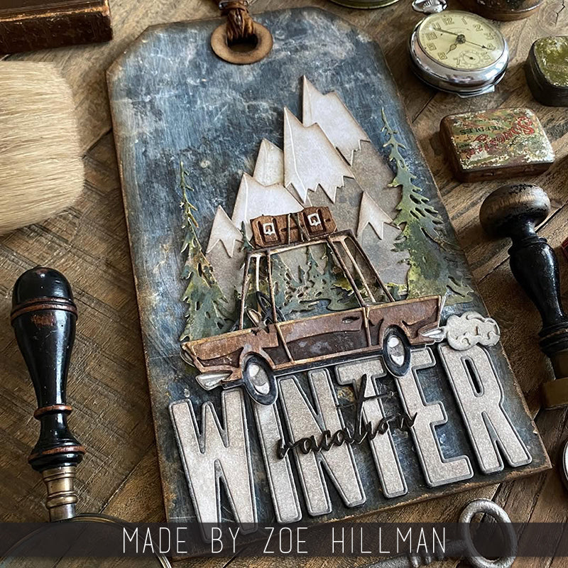 Sizzix Tim Holtz Thinlits stanssi – HANDWRITTEN VACATION - Image 3