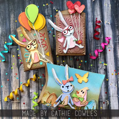 Sizzix Tim Holtz Thinlits VAULT BUNNY CHICK stanssi
