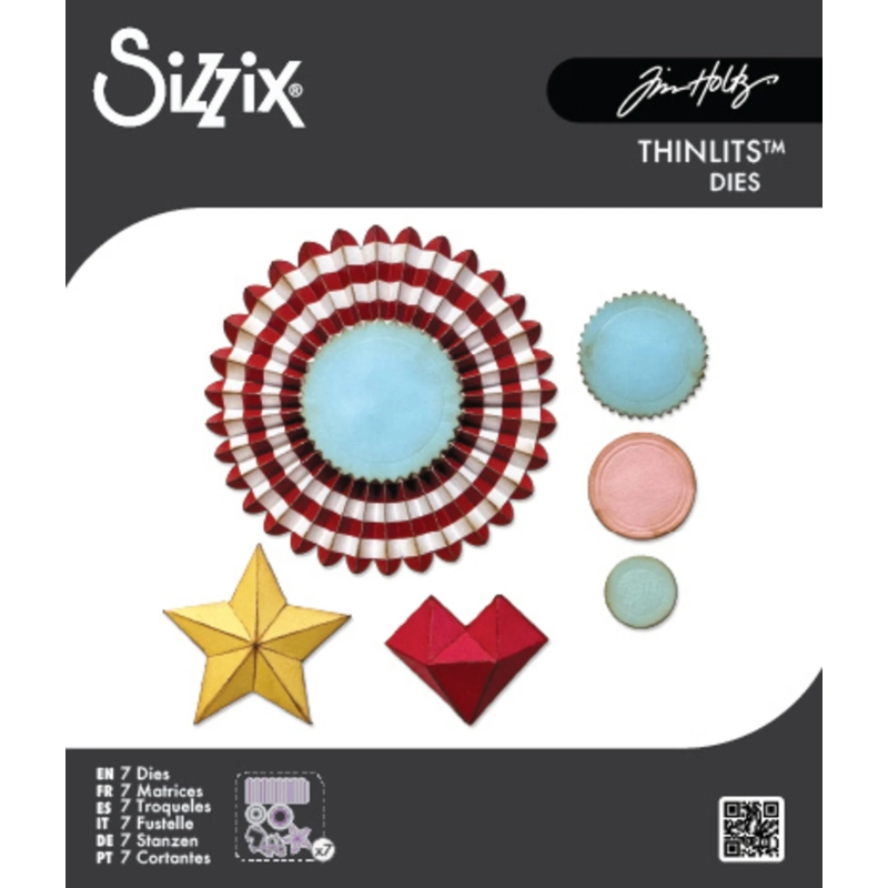 Sizzix Tim Holtz Thinlits VAULT ROSETTES stanssi