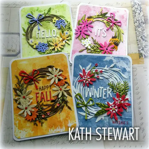 Sizzix Tim Holtz Thinlits stanssi FUNKY WREATHS