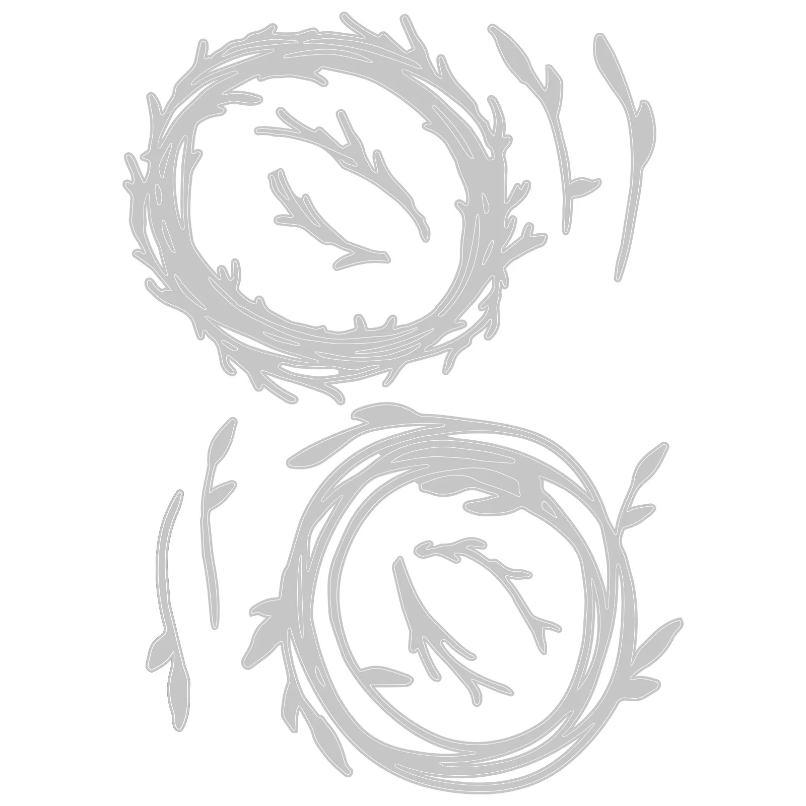 Sizzix Tim Holtz Thinlits stanssi – FUNKY WREATHS - Image 9