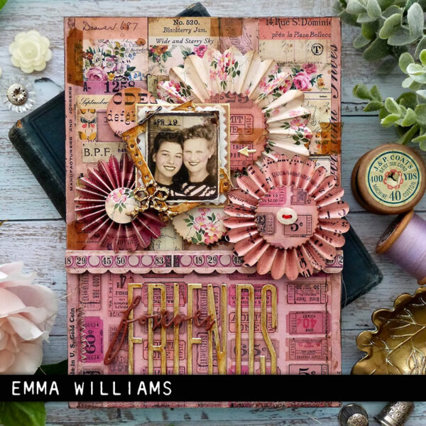 Sizzix Tim Holtz Thinlits stanssi – VAULT ROSETTES - Image 3