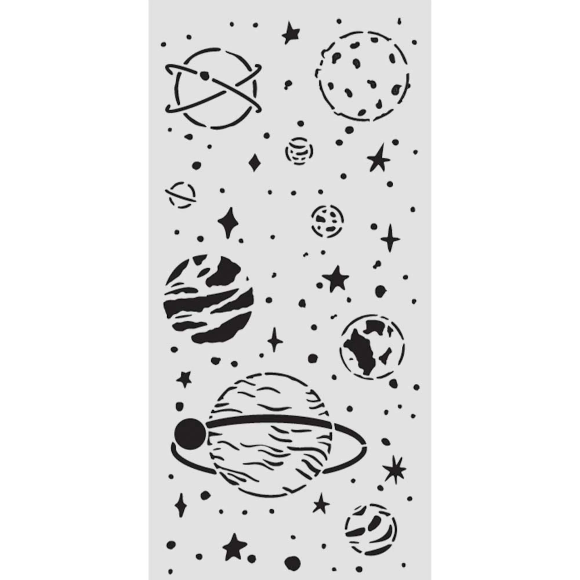 Stamperia A New Beginning Planetary sapluuna 12 x 25 cm