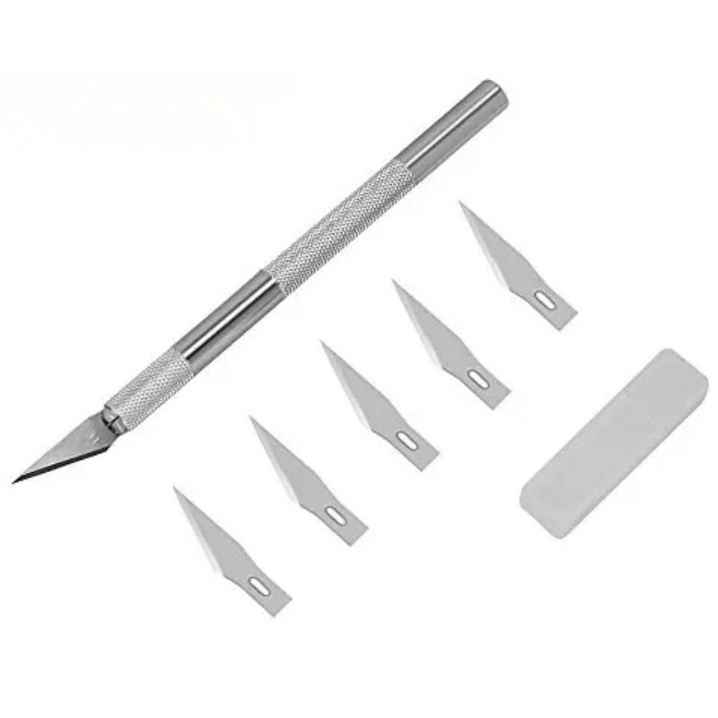 Stamperia – Precision Cutter Craft Knife askarteluveitsi & varaterät (5 kpl) - Bild 2