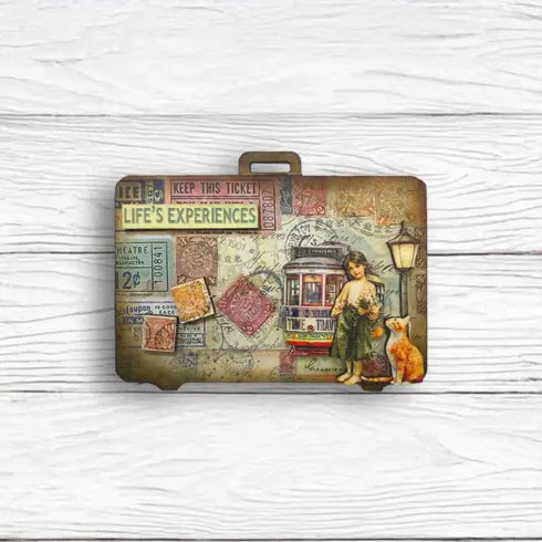 Stamperia – Art of Travelling Junk Journal Stickers Backgrounds Cut Outs