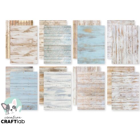 Studio Light Design Paper Shabby Wood paperilehtio 2