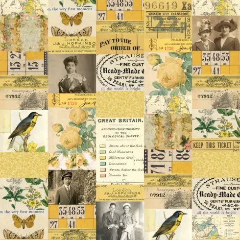 Tim Holtz Idea ology Palette Collection Yellow paperilajitelma