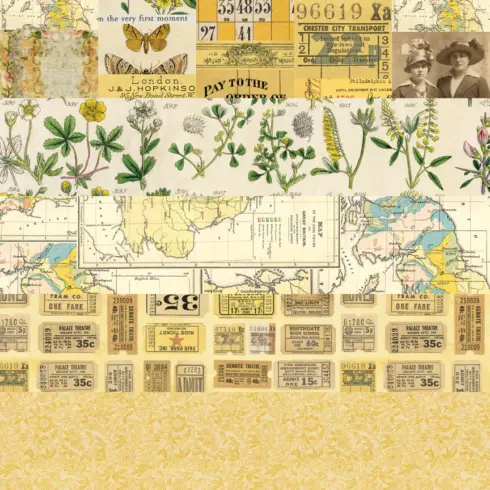Tim Holtz Idea ology Palette Collection Yellow paperilajitelma10
