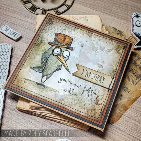Tim Holtz Stampers Anonymous Mesh Linen leimasinsetti 1