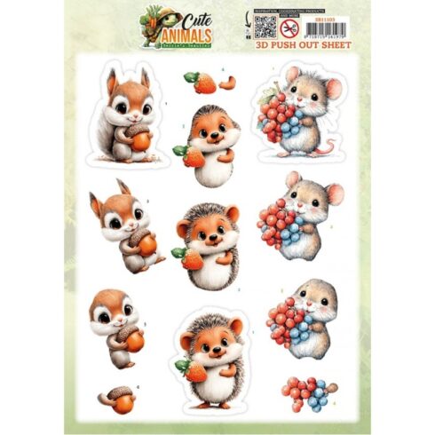 Berrie’s Beauties 3D-arkki Cute Animals Forest Friends