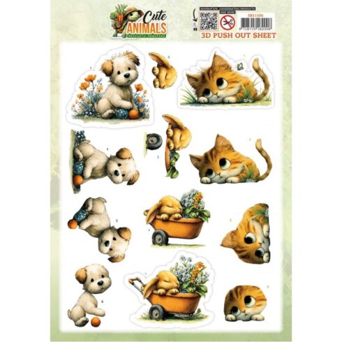 Berrie’s Beauties 3D-arkki – Cute Animals Garden Friends