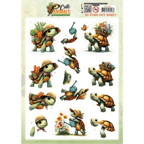 Berrie’s Beauties 3D-arkki – Cute Animals Turtles