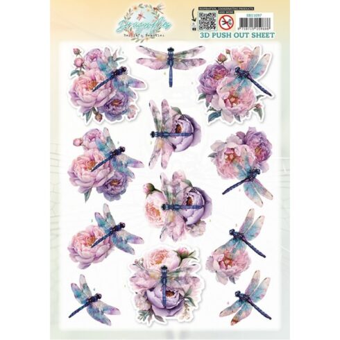 Berrie’s Beauties 3D-arkki – Dragonflies Lilac
