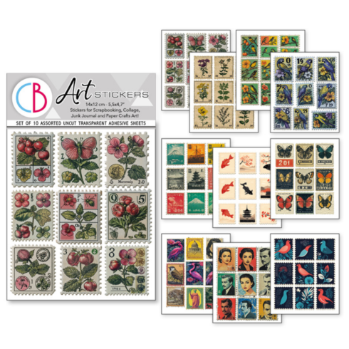 Ciao Bella – Faraway Mail Transparent Adhesive Sheets tarra-arkit (10 kpl)