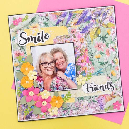 Crafters Companion Spring Floral Print paperilehtio 30 x 30 cm 7