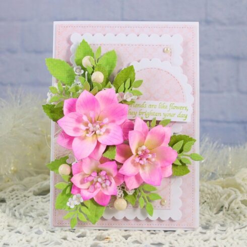 Elizabeth Craft Designs LENTEN ROSE stanssi 1