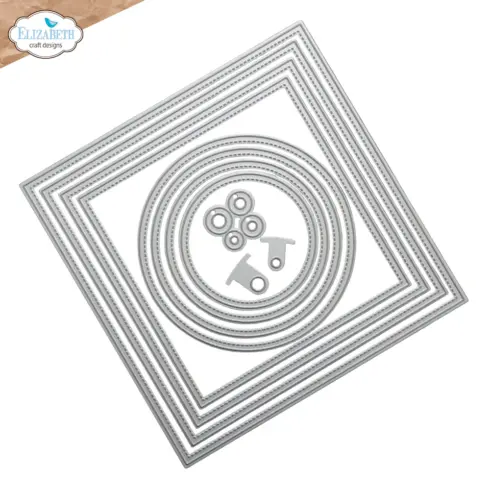 Elizabeth Craft Designs stanssi – STITCHED SQUARED AND CIRCLES