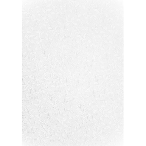 Embossed Paper White Kohokuviokartonki A4 250gsm (5kpl)