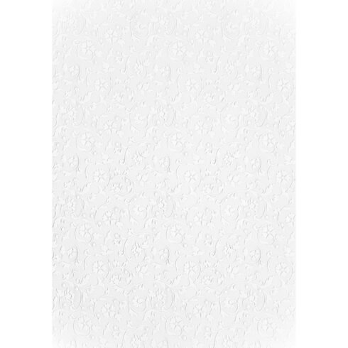 Embossed Paper White Kohokuviokartonki A4 250gsm (5kpl) (2)