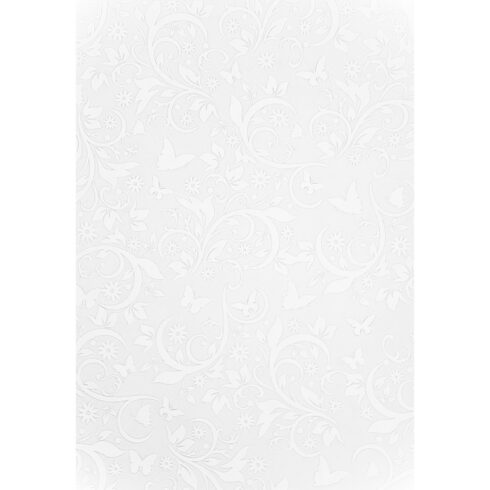 Embossed Paper White – Kohokuviokartonki A4 250gsm (5kpl)