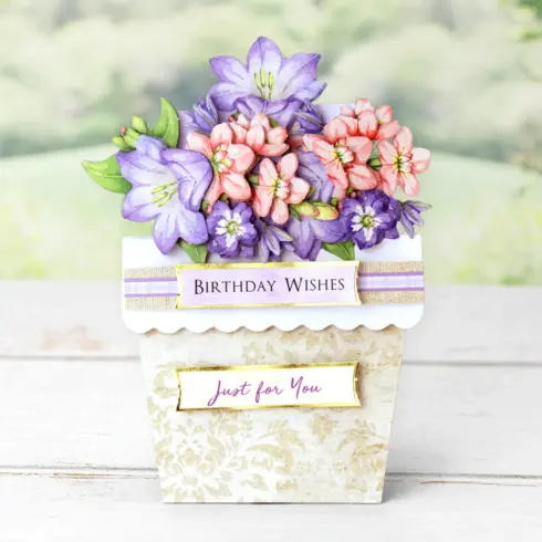 Katy Sue Designs Card Making Kit Flower Patch Pots Korttipakkaus1